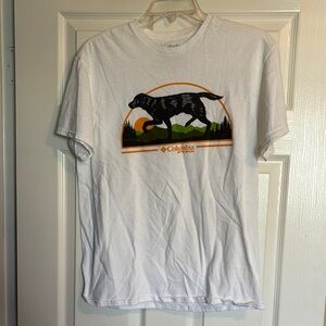 Columbia PHG mens white short sleeve graphic t-shirt size medium